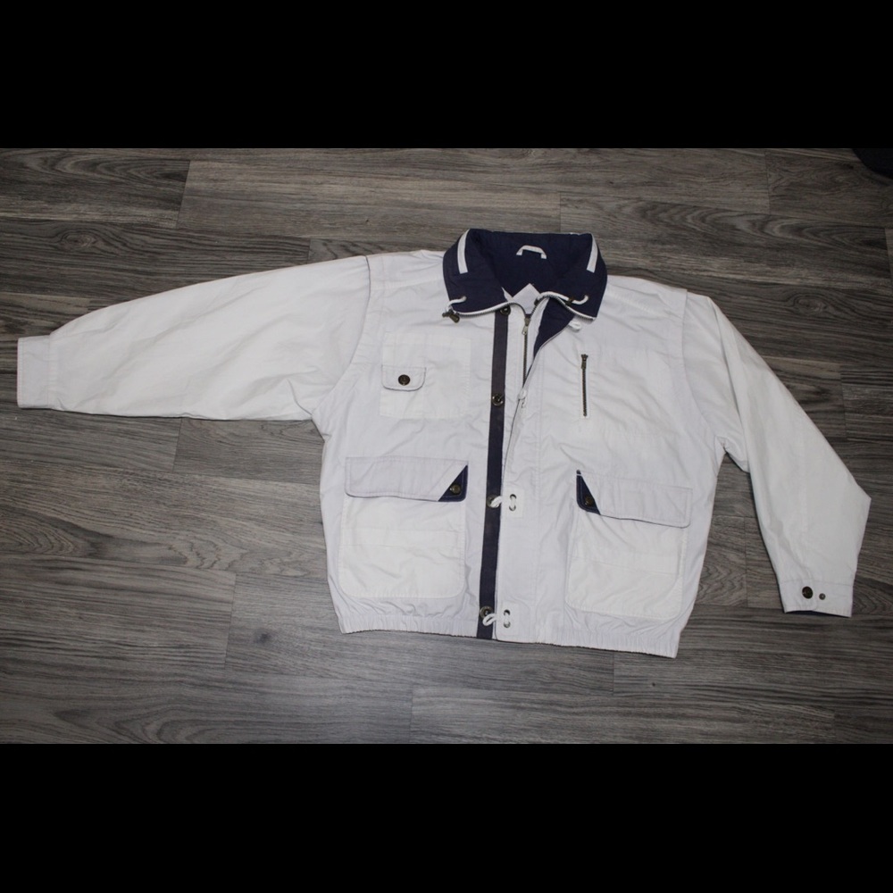 GANT Yacht Club Jacket XL White/Navy Blue